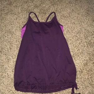 Purple two-tone tank